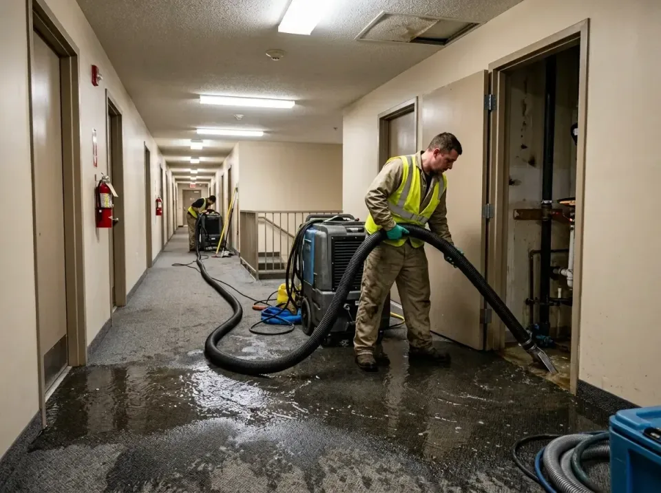 multi-unit-apartment-hallway-f-005 — frequently asked questions, Emergency Burst Pipe Water Extraction & Removal in Hinsdale…